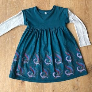 Tea Collection Peacock Jersey Dress